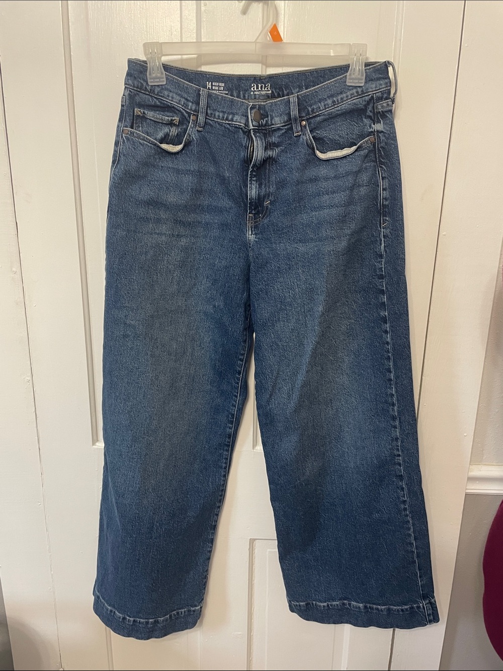 a.n.a Dark Blue Wide Leg Jeans
